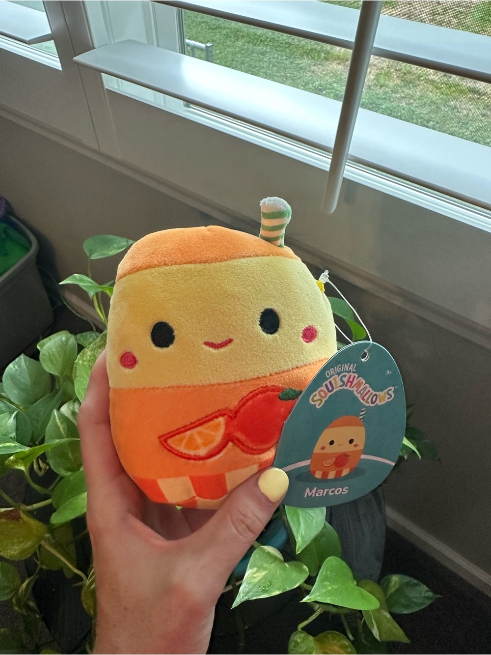 Squishmallows Marcos Plush - Orange, Yellow
